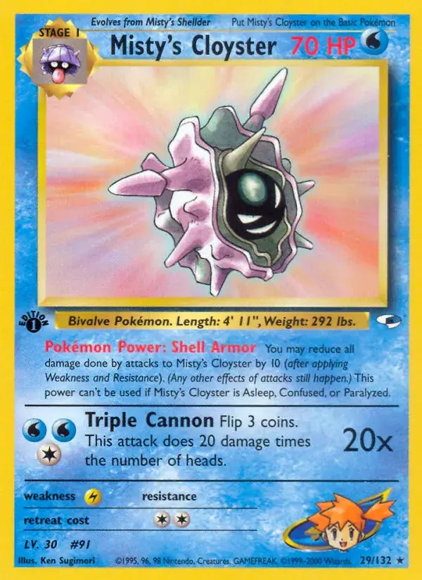 Misty's Cloyster, Gym Heroes 29/132