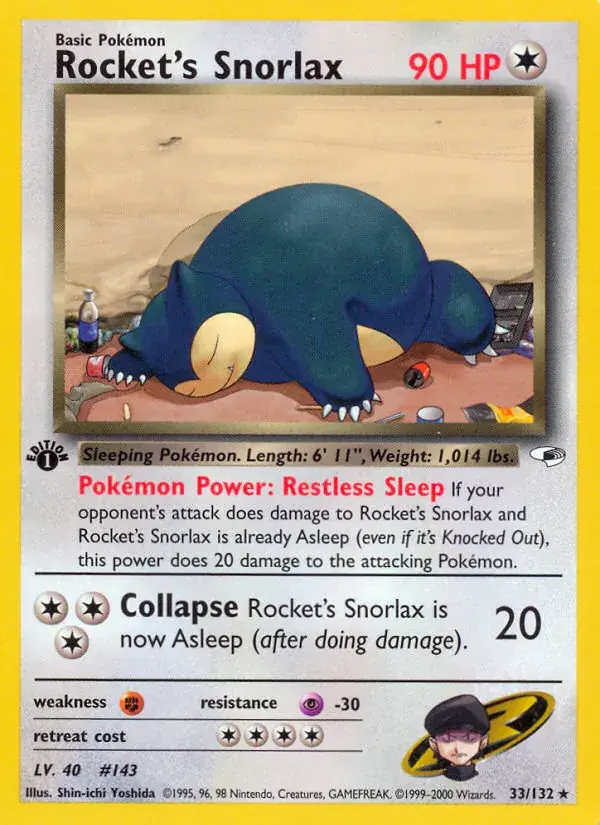 Rocket's Snorlax, Gym Heroes 33/132