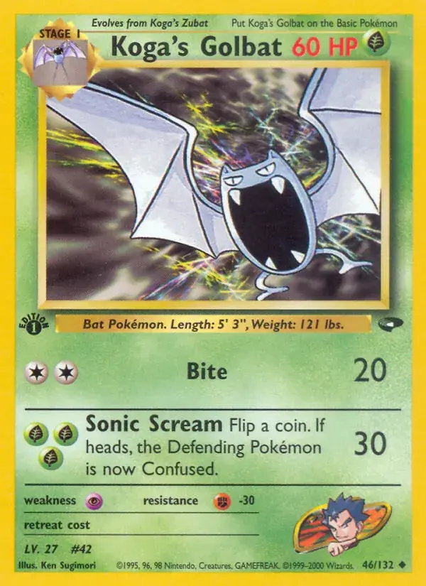 Koga's Golbat, Gym Challenge 46/132