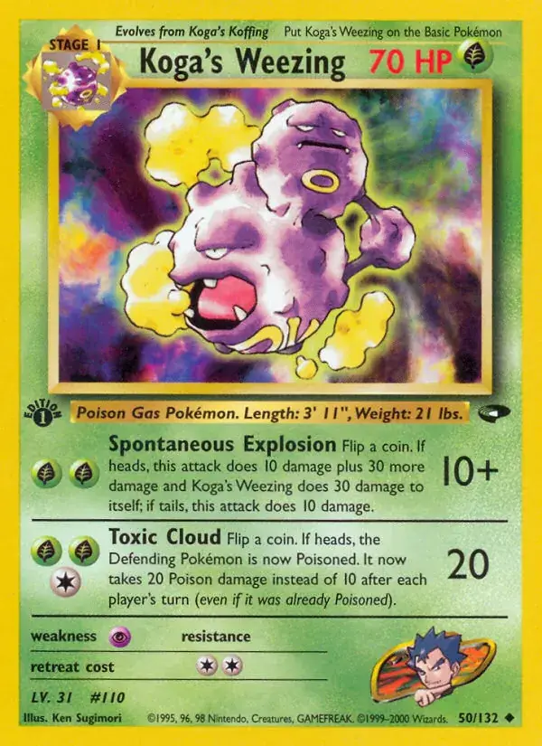 Koga's Weezing, Gym Challenge 50/132