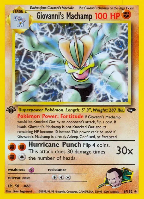 Giovanni's Machamp, Gym Challenge 6/132