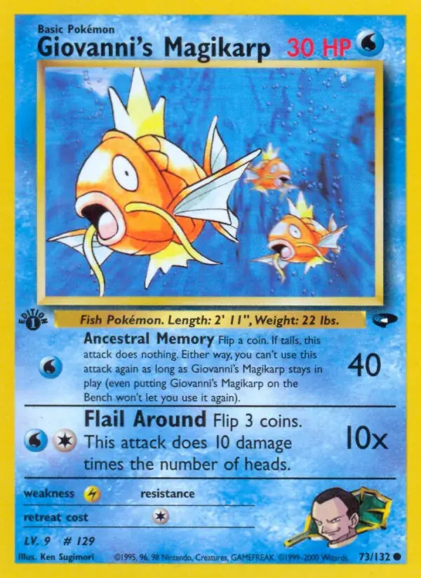 Giovanni's Magikarp, Gym Challenge 73/132
