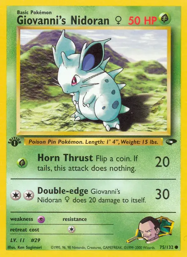 Giovanni's Nidoran ♀, Gym Challenge 75/132