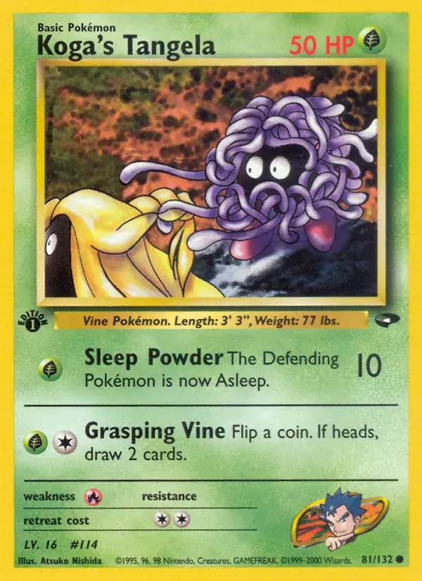 Koga's Tangela, Gym Challenge 81/132