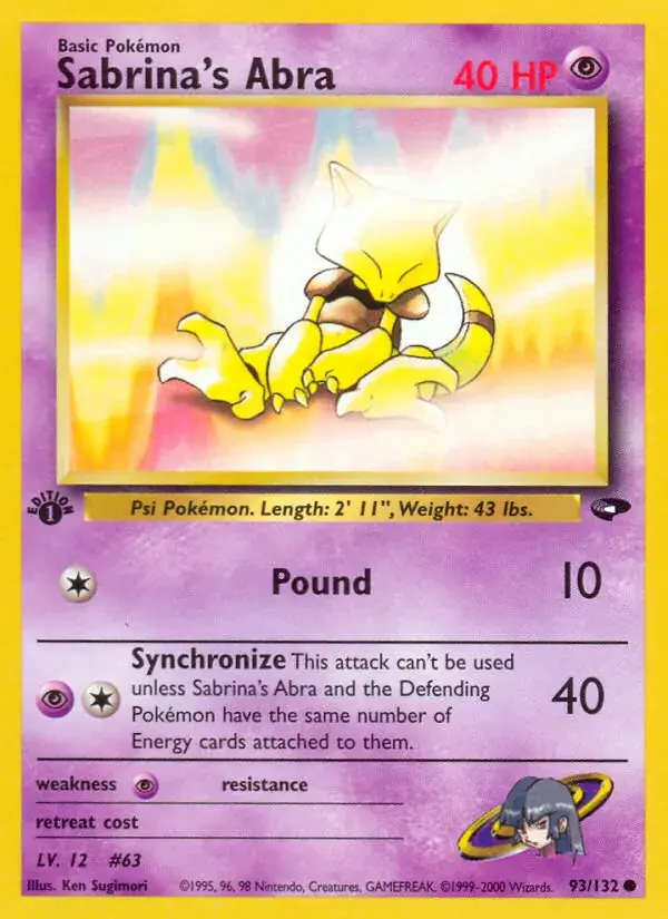 Sabrina's Abra, Gym Challenge 93/132