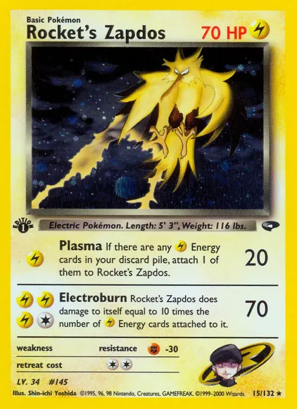 Rocket's Zapdos, Gym Challenge 15/132