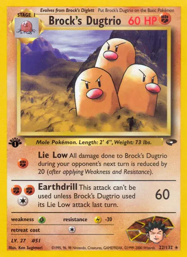 Brock's Dugtrio, Gym Challenge 22/132