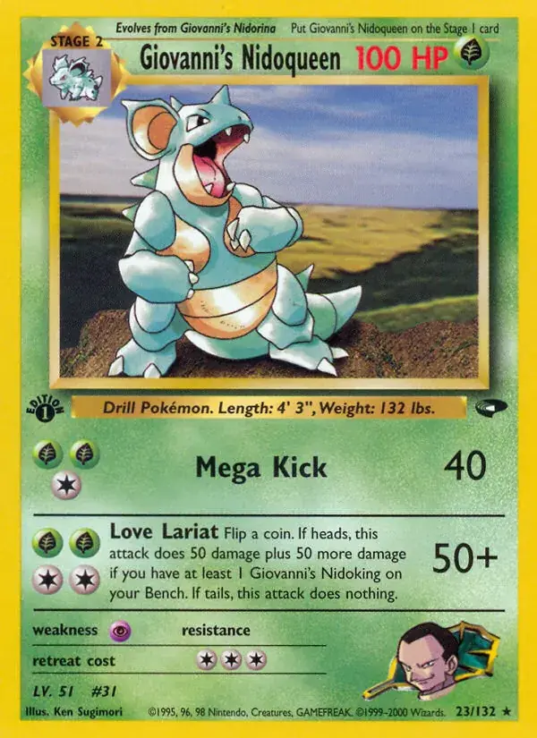 Giovanni's Nidoqueen, Gym Challenge 23/132