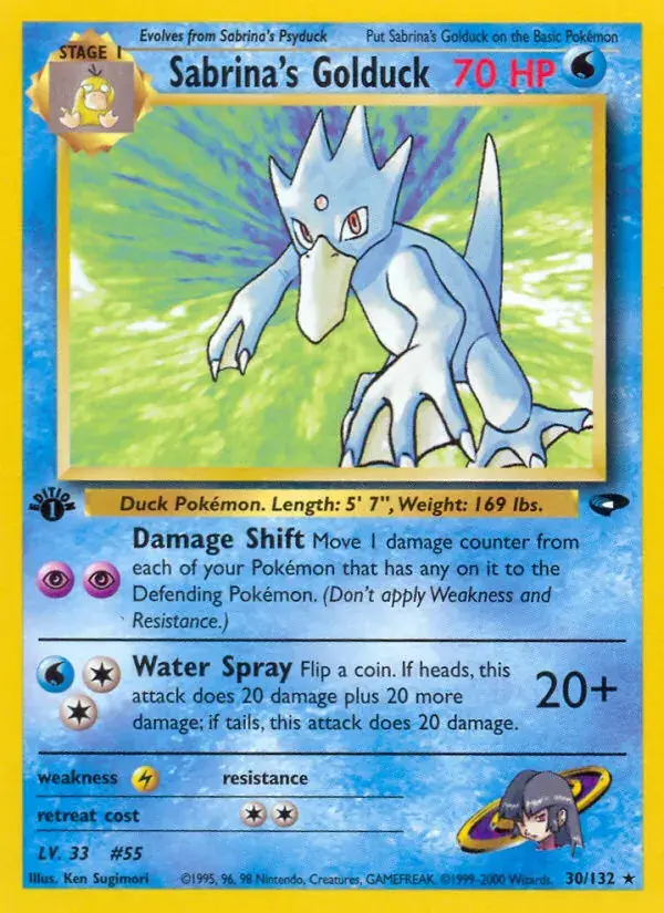 Sabrina's Golduck, Gym Challenge 30/132