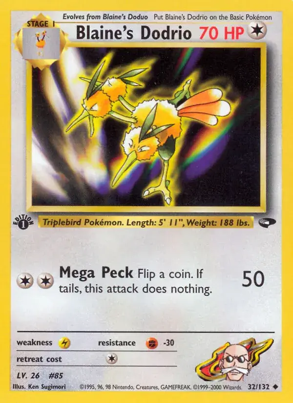 Blaine's Dodrio, Gym Challenge 32/132