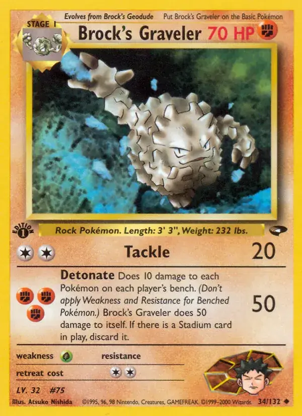Brock's Graveler, Gym Challenge 34/132