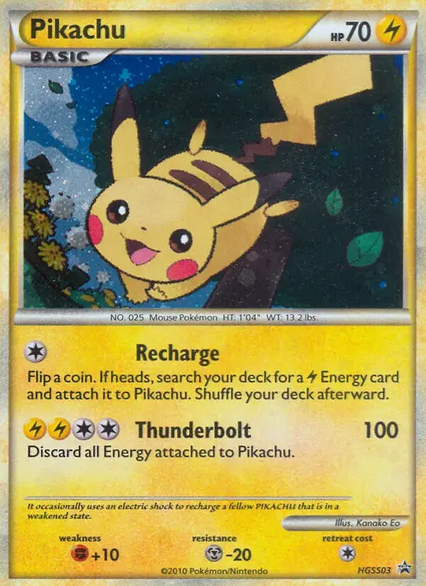Pikachu, HGSS Black Star Promos HGSS03/25