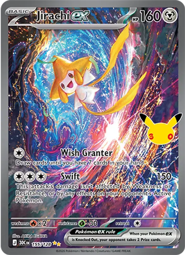 Jirachi ex, 30th Celebration 155/128