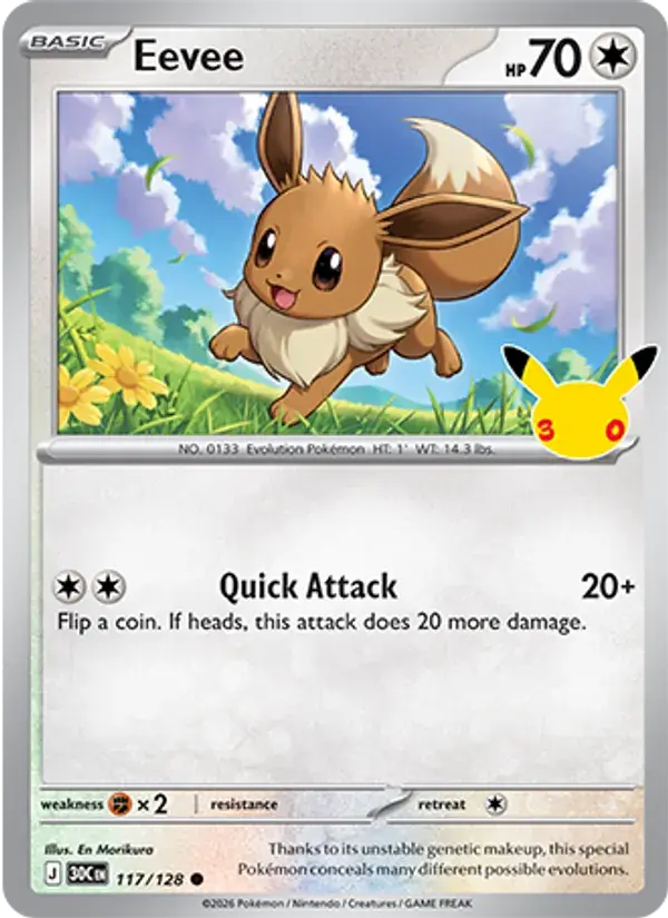 Eevee, 30th Celebration 117/128