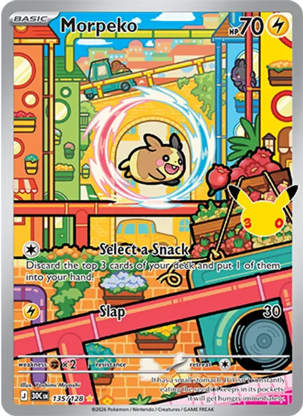 Morpeko, 30th Celebration 135/128