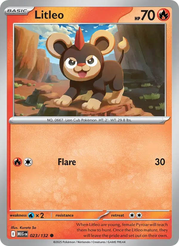 Litleo, Mega Evolution 023/132