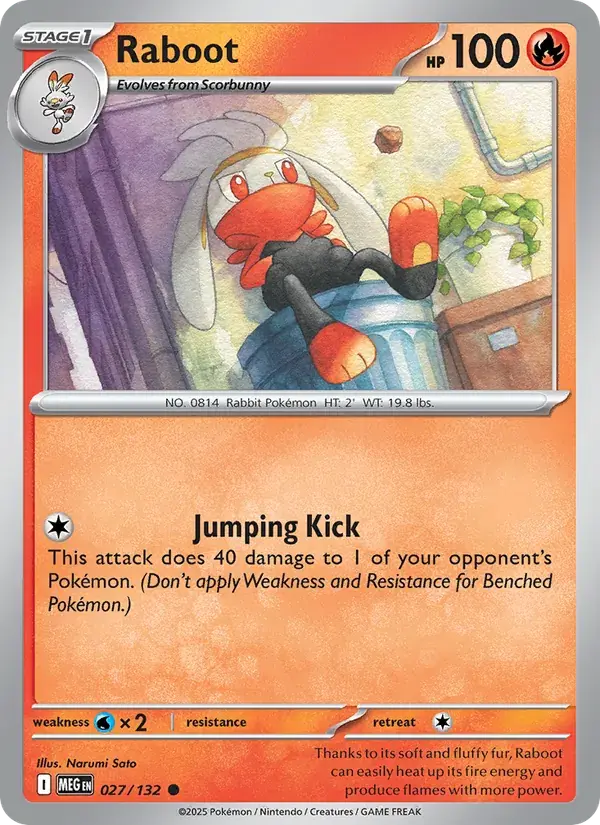 Raboot, Mega Evolution 027/132