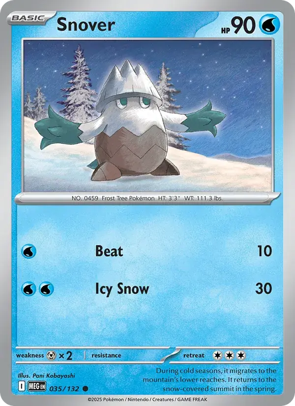 Snover, Mega Evolution 035/132
