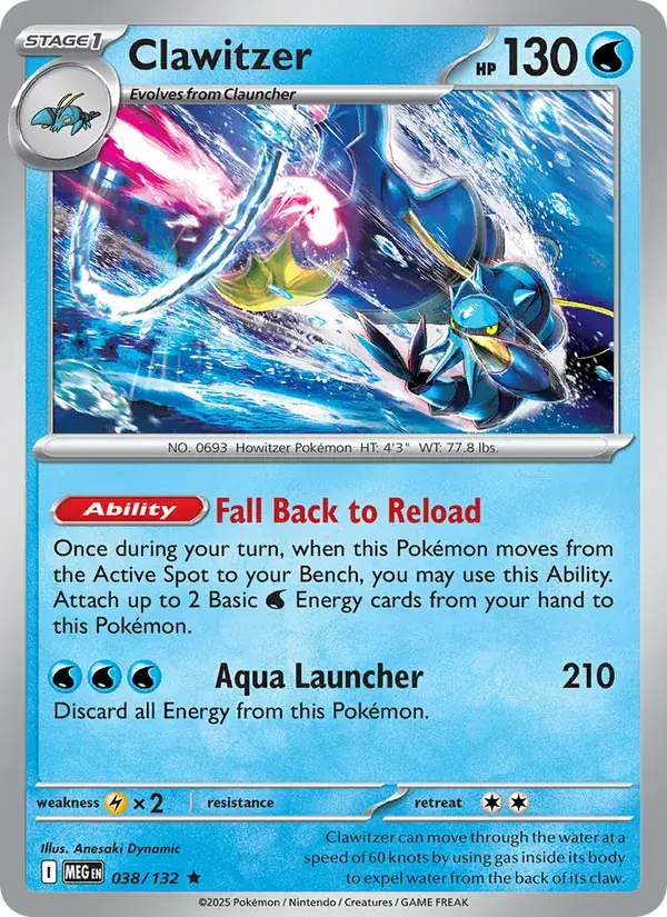Clawitzer, Mega Evolution 038/132