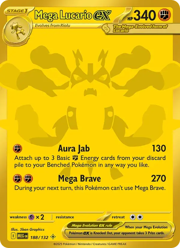 Mega Lucario ex, Mega Evolution 188/132