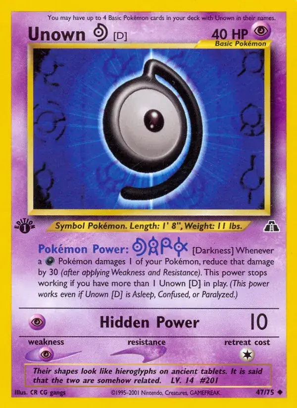 Unown [D], Neo Discovery 47/75
