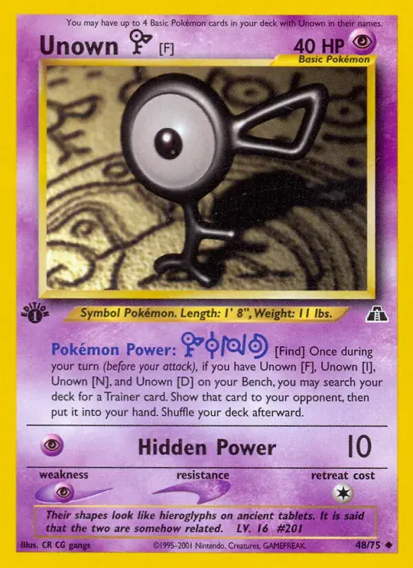 Unown [F], Neo Discovery 48/75