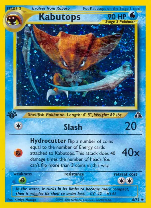 Kabutops, Neo Discovery 6/75