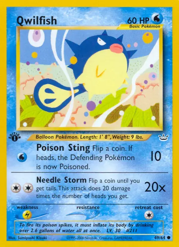 Qwilfish, Neo Revelation 49/64