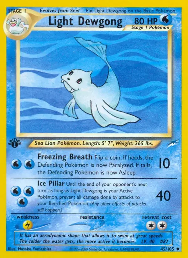 Light Dewgong, Neo Destiny 45/105