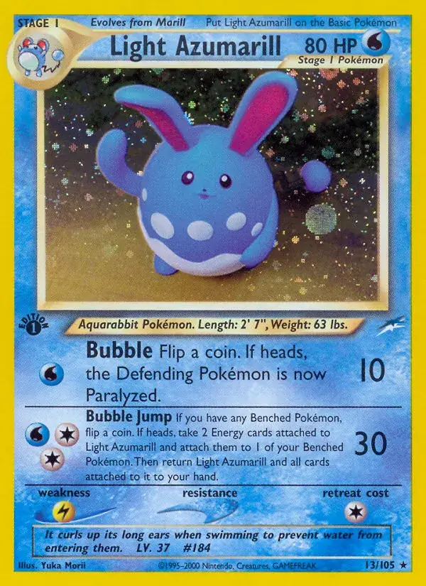 Light Azumarill, Neo Destiny 13/105