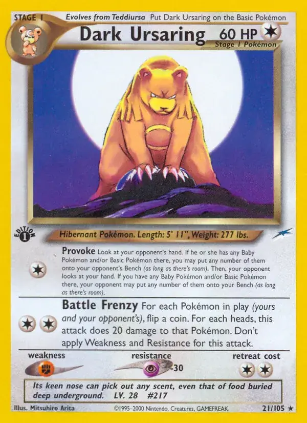 Dark Ursaring, Neo Destiny 21/105