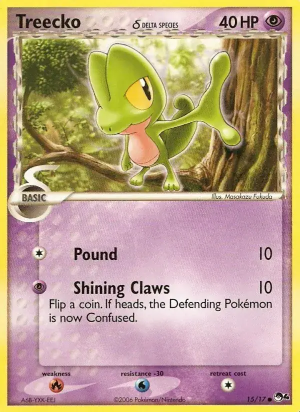Treecko δ, POP Series 4 15/17