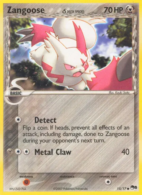 Zangoose δ, POP Series 5 15/17