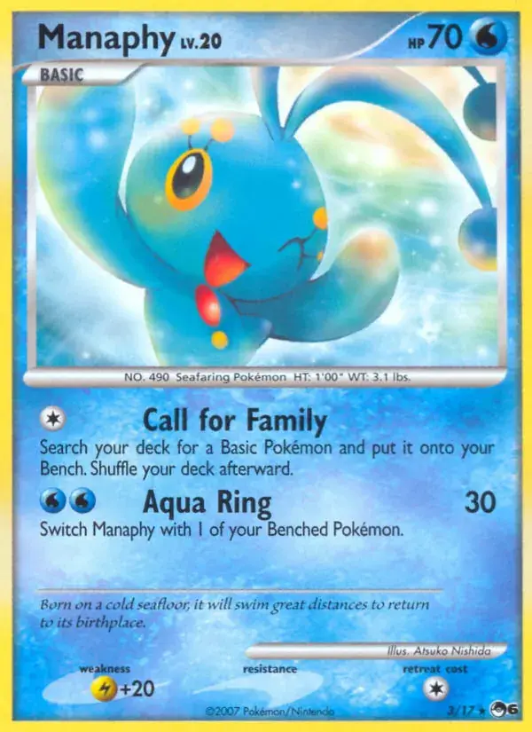 Manaphy, POP Series 6 3/17