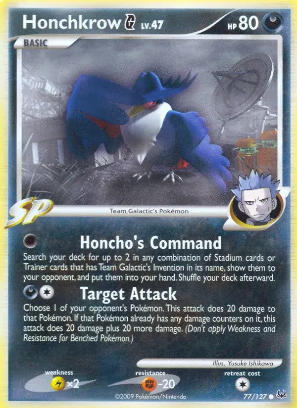 Honchkrow G, Platinum 77/127