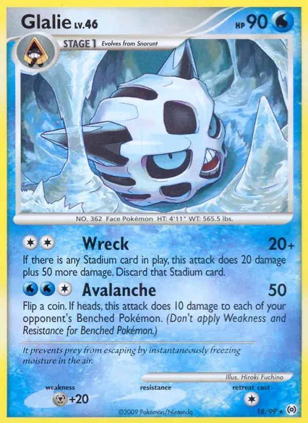 Glalie, Arceus 18/99
