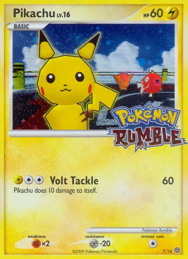 Pikachu, Pokémon Rumble 7/16