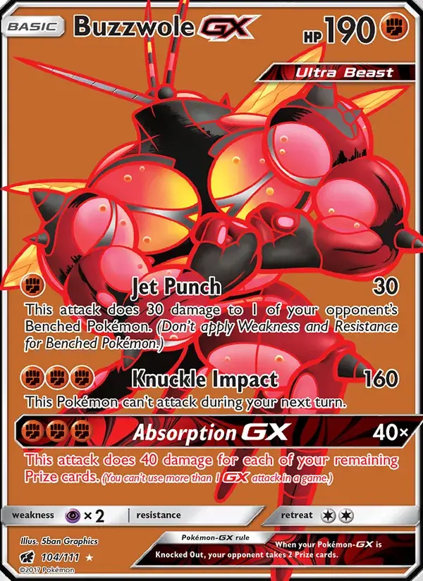 Buzzwole GX, Crimson Invasion 104/111