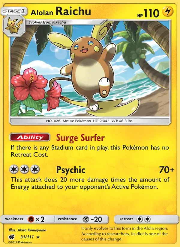 Alolan Raichu, Crimson Invasion 31/111
