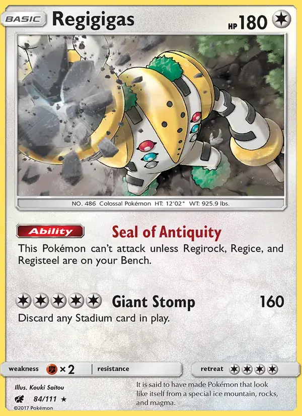 Regigigas, Crimson Invasion 84/111