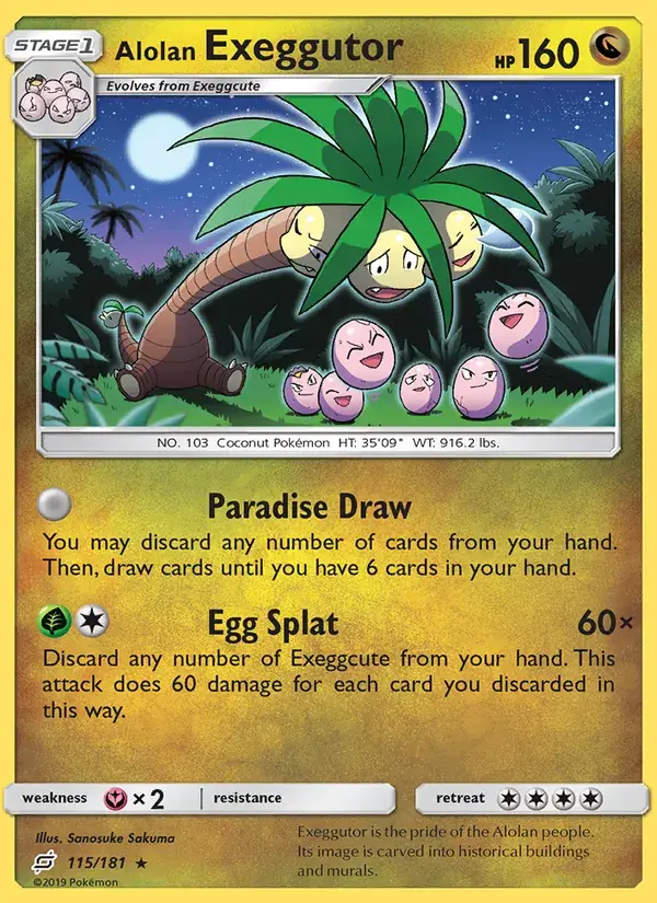 Alolan Exeggutor, Team Up 115/181