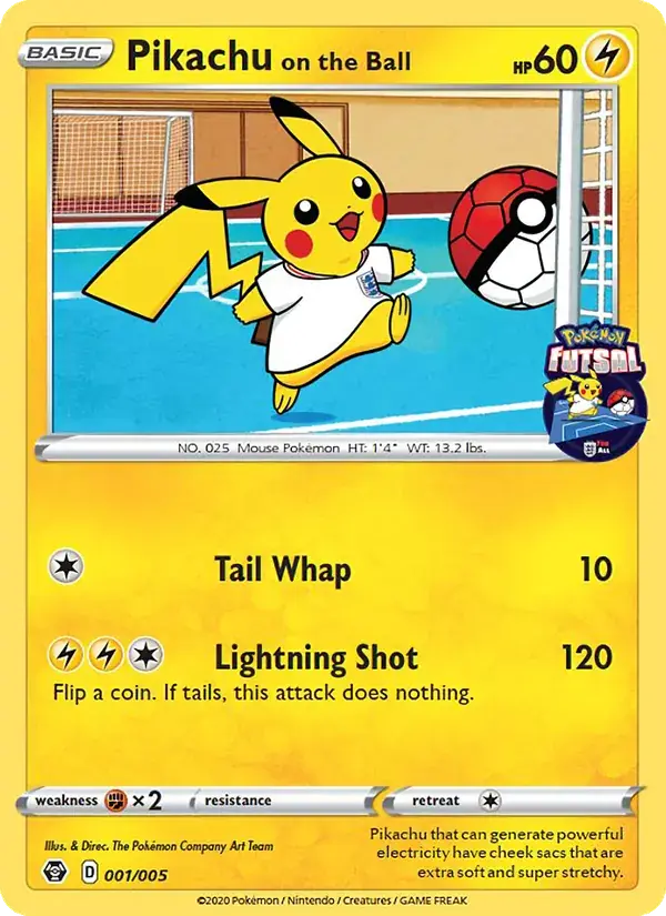 Pikachu on the Ball, Pokémon Futsal 2020 1/5