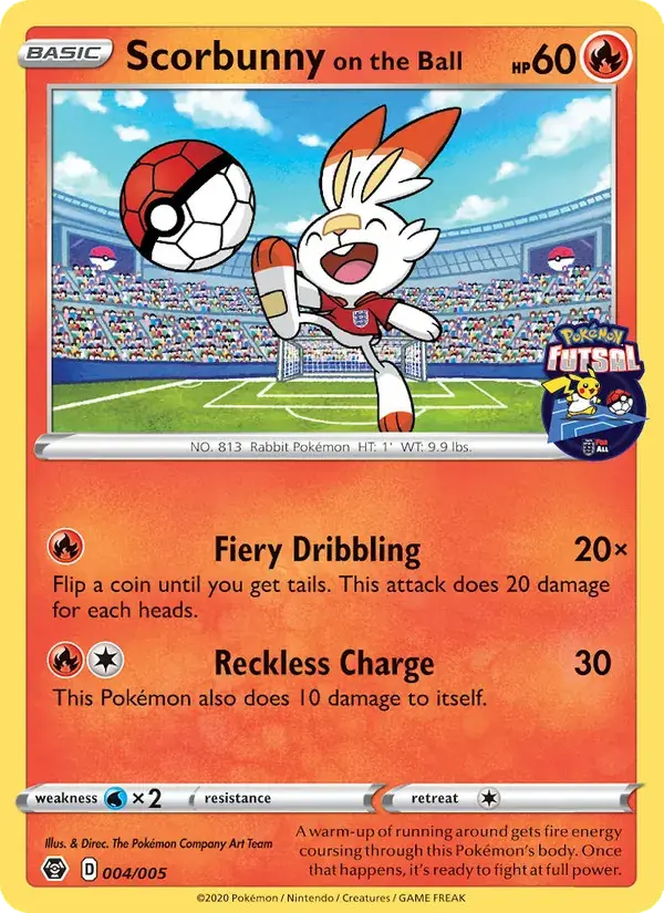 Scorbunny on the Ball, Pokémon Futsal 2020 4/5