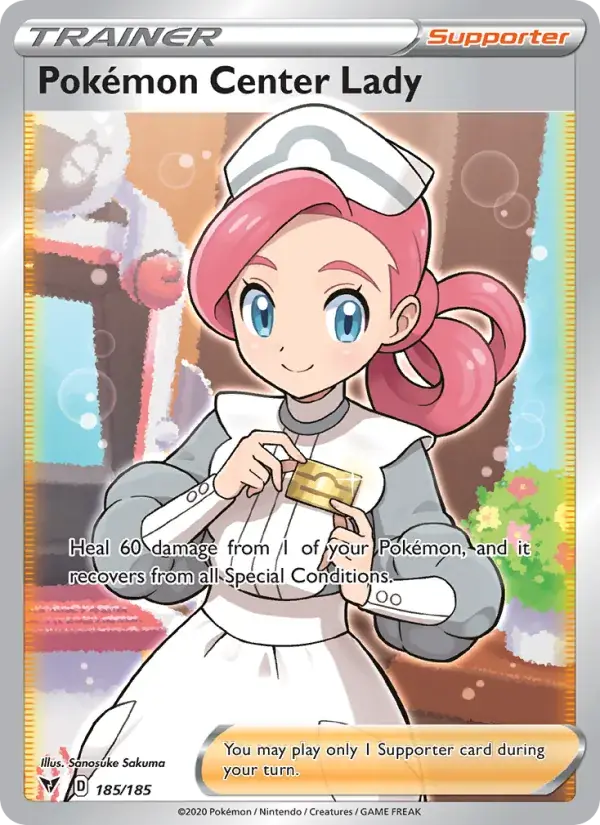 Pokémon Center Lady, Vivid Voltage 185/185