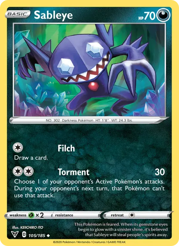 Sableye, Vivid Voltage 105/185