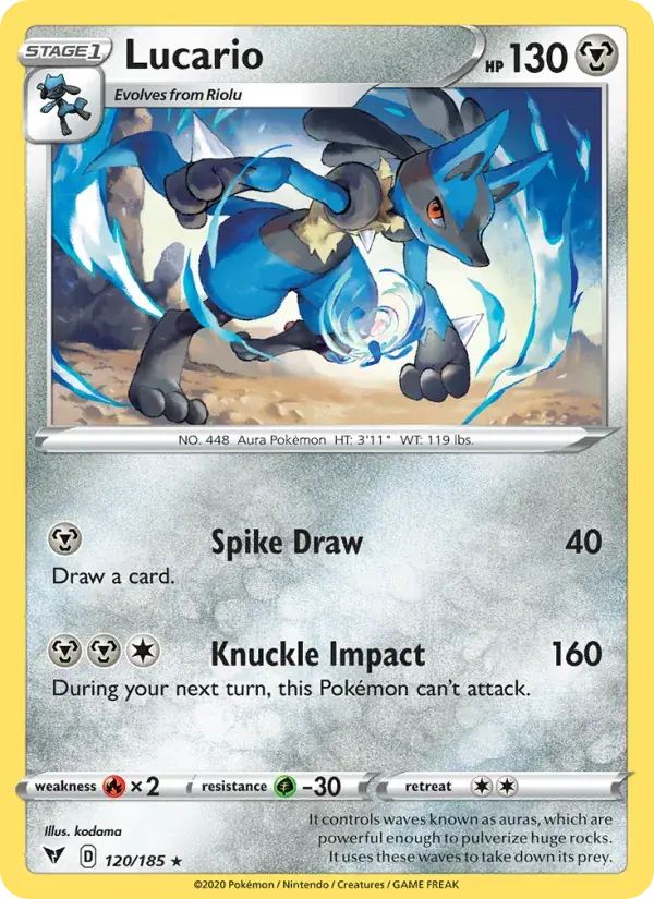 Lucario, Vivid Voltage 120/185