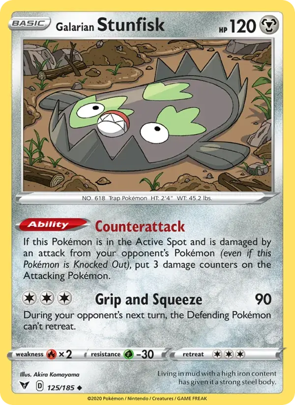 Galarian Stunfisk, Vivid Voltage 125/185