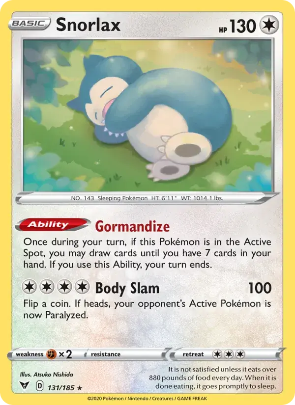 Snorlax, Vivid Voltage 131/185