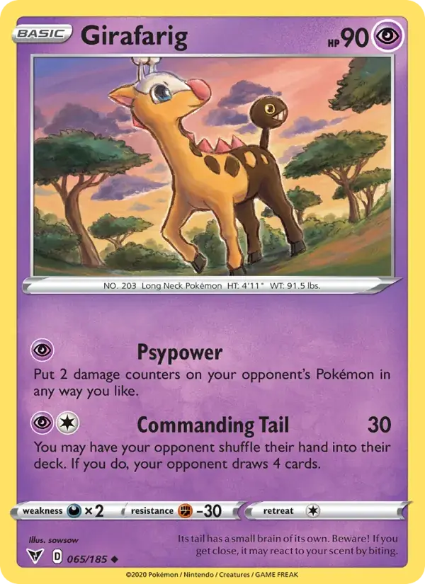 Girafarig, Vivid Voltage 65/185