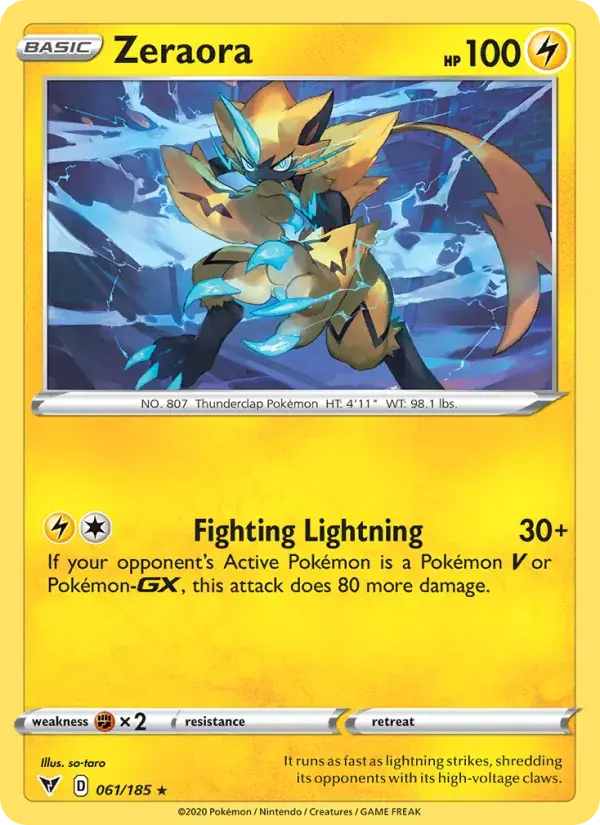Zeraora, Vivid Voltage 61/185